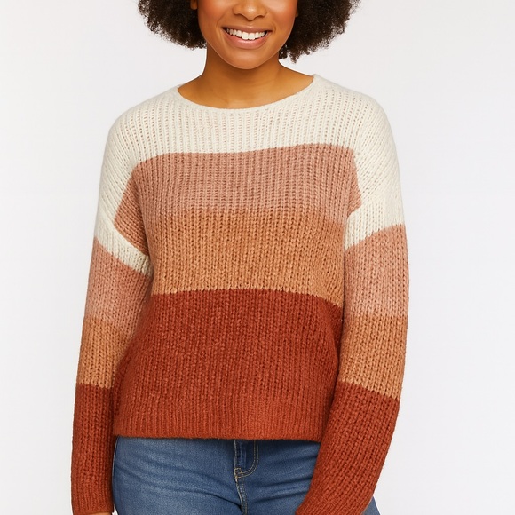 Forever 21 Sweaters - Forever 21 Colorblock Women's Sweater